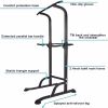 Sport Power Tower Workout Dip Station Pull Up Bar, Height Adjustable Multi-Function Dip Stand for Home Gym Strength Training Fitness Equipment