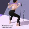 1pc Multifunctional Resistance Band Bar Pilates Bar; Home Fitness Workout Accessories