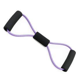 Fitness Body Building Resistance Bands Exercise Bands Rope Yoga Stretch Strap Expander Muscle Fitness Equipment For Home Gym Men (Color: 10706711-purple)