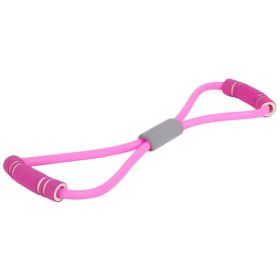 Stretch Band Rope Arm Stretcher Latex Arm Resistance Fitness Exercise Pilates Yoga Workout Home Gym Resistance Bands Fitness Tool (Color: pink band)