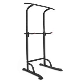 Power Tower Workout Dip Station Pull Up Bar, Height Adjustable Multi-Function Dip Stand for Home Gym Strength Training Fitness Equipment (Color: as Pic)